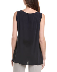 Eileen Fisher Sleeveless Silk Tunic Tank