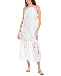 Pq Swim Eyelet Maxi Dress White