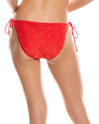Pq Swim Embroidered Tie Teeny Bikini Bottom