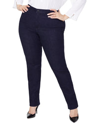 Nydj Plus Sheri Rinse Slim Jean Blue