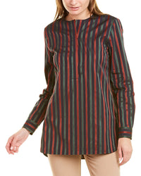 Lafayette 148 New York Prisha Blouse Blue Regular 0 (XS)