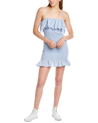 Dnt Smocked Mini Dress Regular 12 (L) Blue