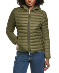 Save The Duck Vicky Short Hooded Basic Jacket