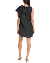 Alpha Studio Linen-Blend Shift Dress