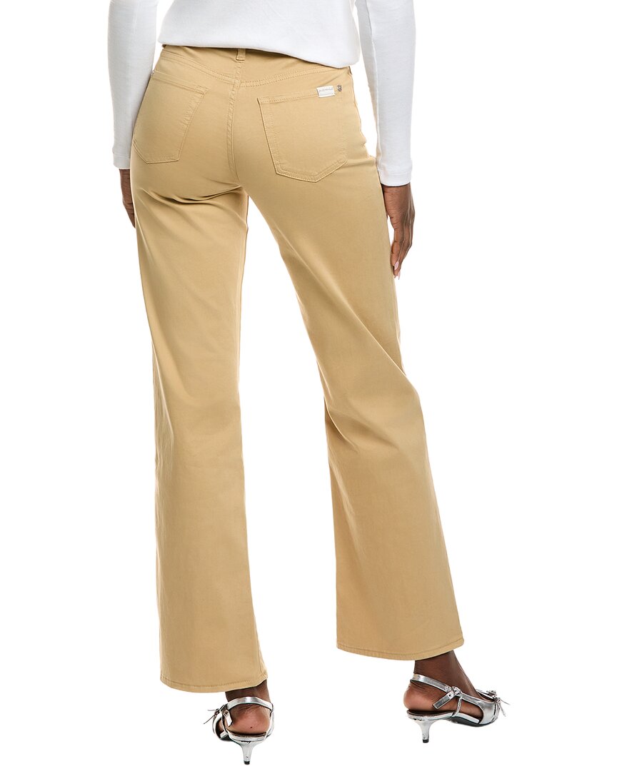 7 For All Mankind Alexa Sateen Beige Bootcut Jean