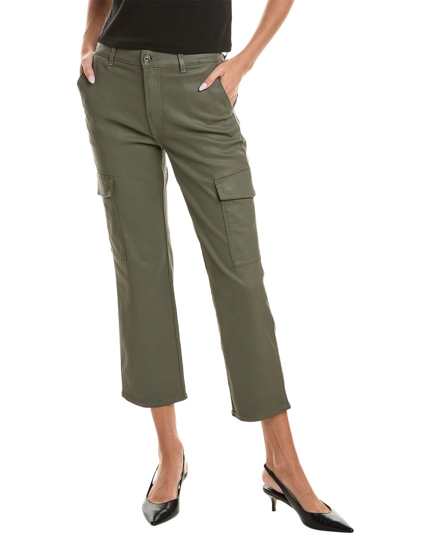 7 For All Mankind Logan Coated Cargo Jean 23" Waist Green
