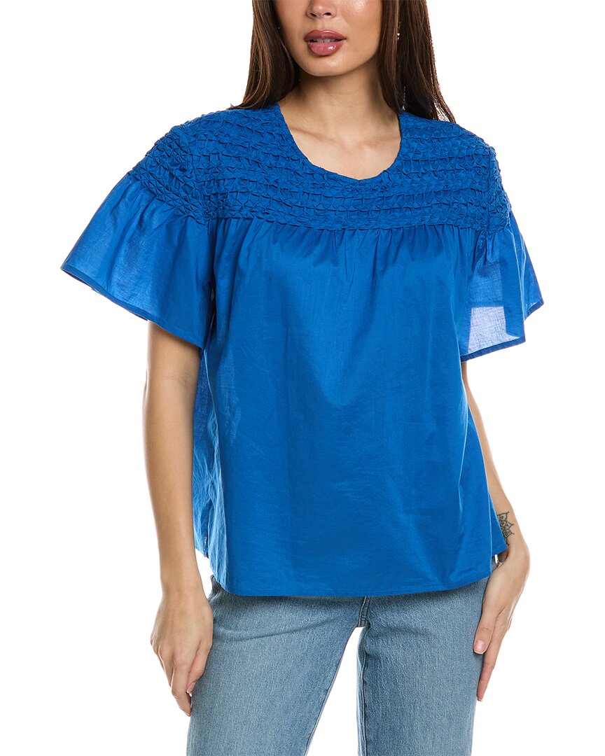 Merlette Lisse Blouse Blue Regular 4 (S)