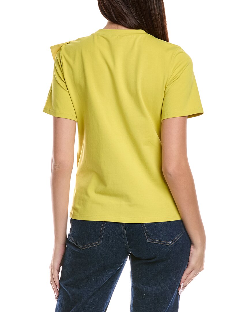 Gracia Bow Front Ruffle T-Shirt