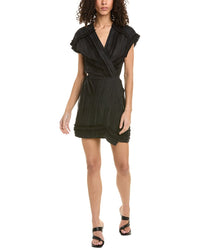 Iro Linen-Blend Wrap Dress