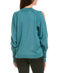 Lafayette 148 New York Black Collared Dropped-Shoulder Sweater