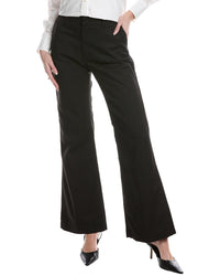 Re/Done Mid-Rise Flared Trouser Black Jean Black