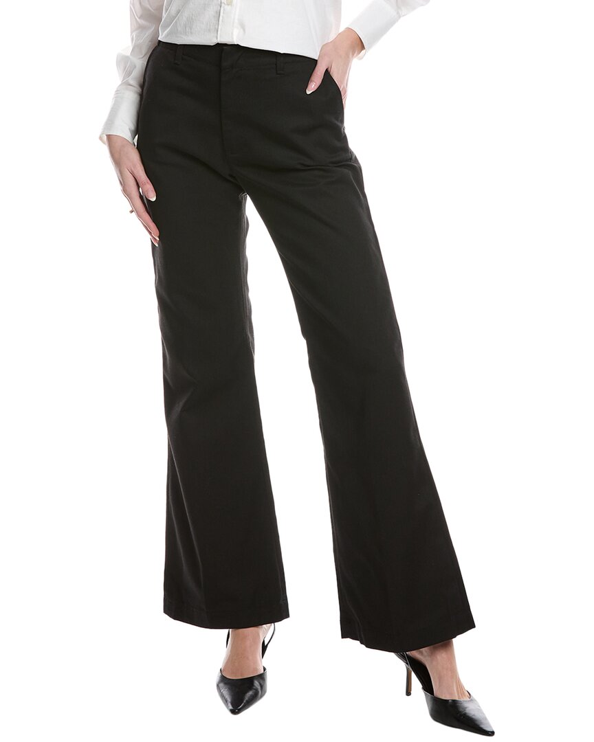 Re/Done Mid-Rise Flared Trouser Black Jean Black