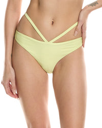 Simkhai Emmalynn Strappy Bikini Bottom Green
