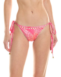 Ramy Brook Printed Roma Bikini Bottom Pink