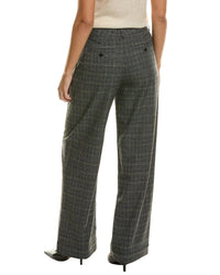 Proenza Schouler White Label Plaid Wide Leg Suiting Pant