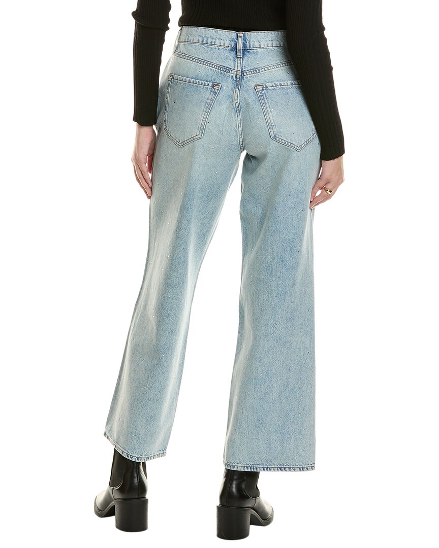 Triarchy Ms. Miley Striped Medium Indigo Baggy Jean
