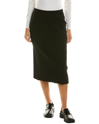 Proenza Schouler White Label Pointelle Rib Knit Midi Skirt Black Regular 0 (XS)