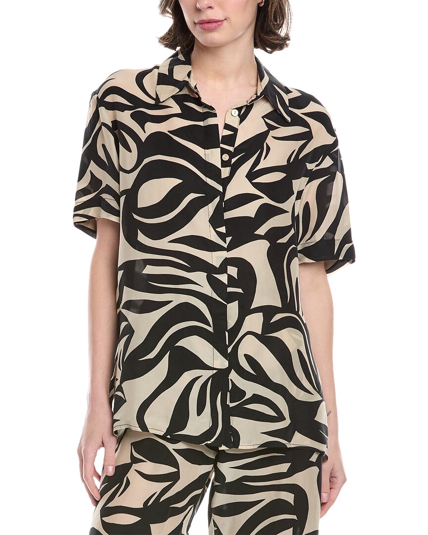 Enza Costa Resort Shirt Black