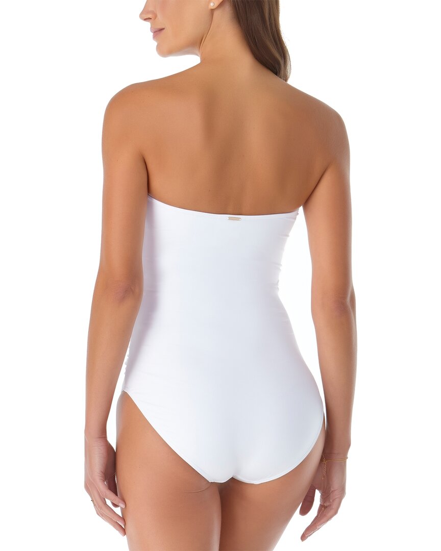 Anne Cole Twist Front Strapless One-Piece