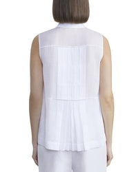 Lafayette 148 New York Sleeveless Button Down