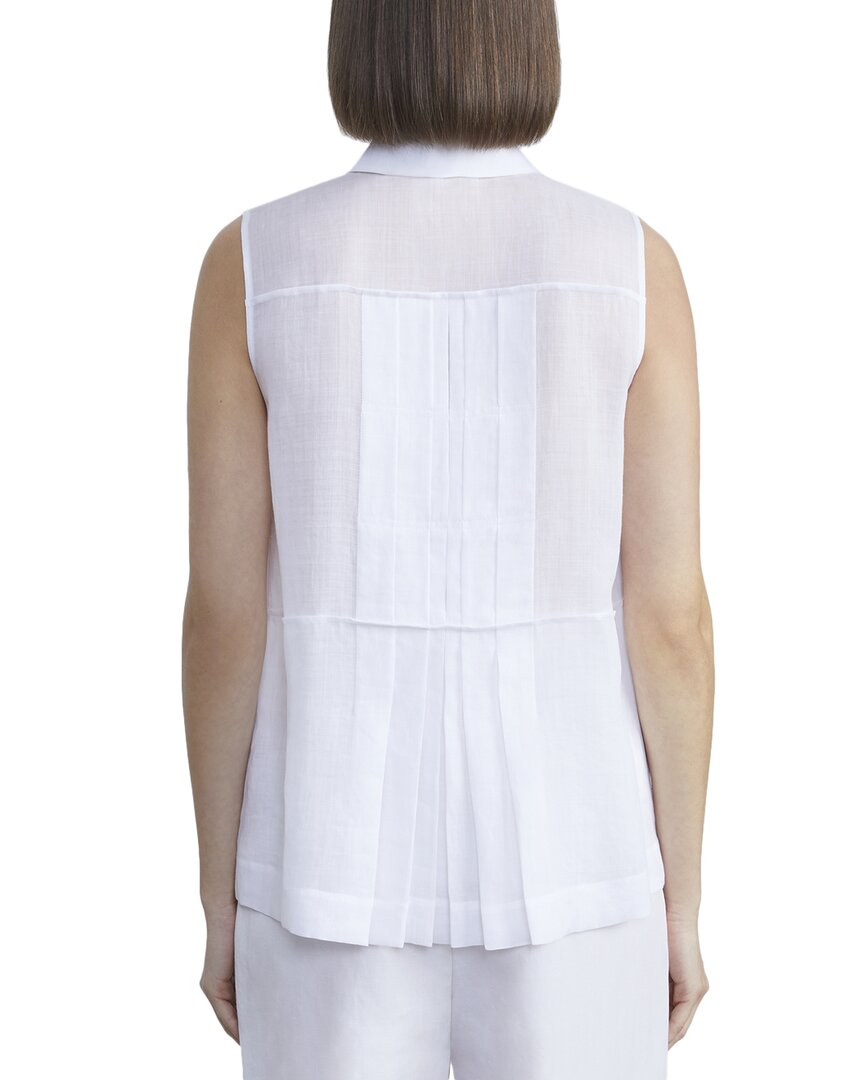Lafayette 148 New York Sleeveless Button Down