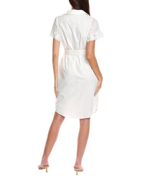 T Tahari Button A-Line Dress