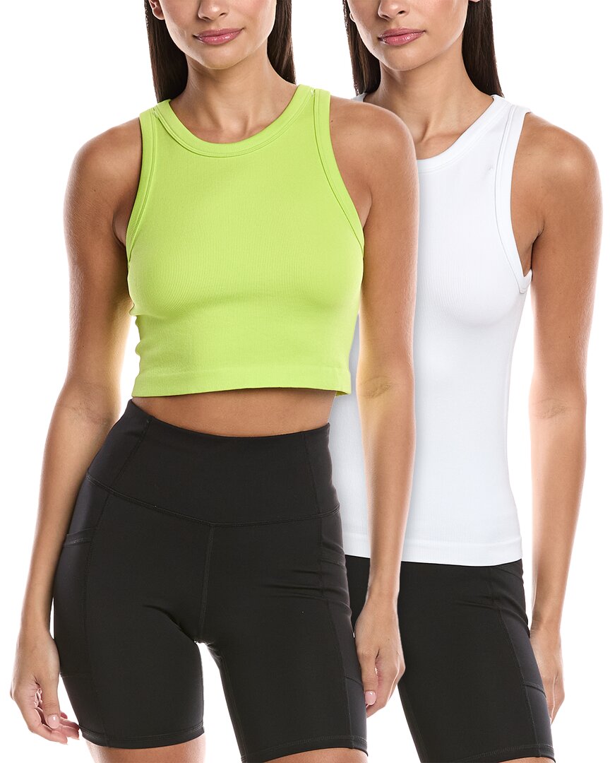 Yogalicious 2Pk Meet To Greet Crop Tank