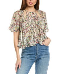 Isabel Marant E'toile Silk Blouse Beige