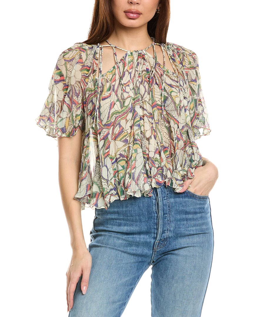 Isabel Marant E'toile Silk Blouse Beige