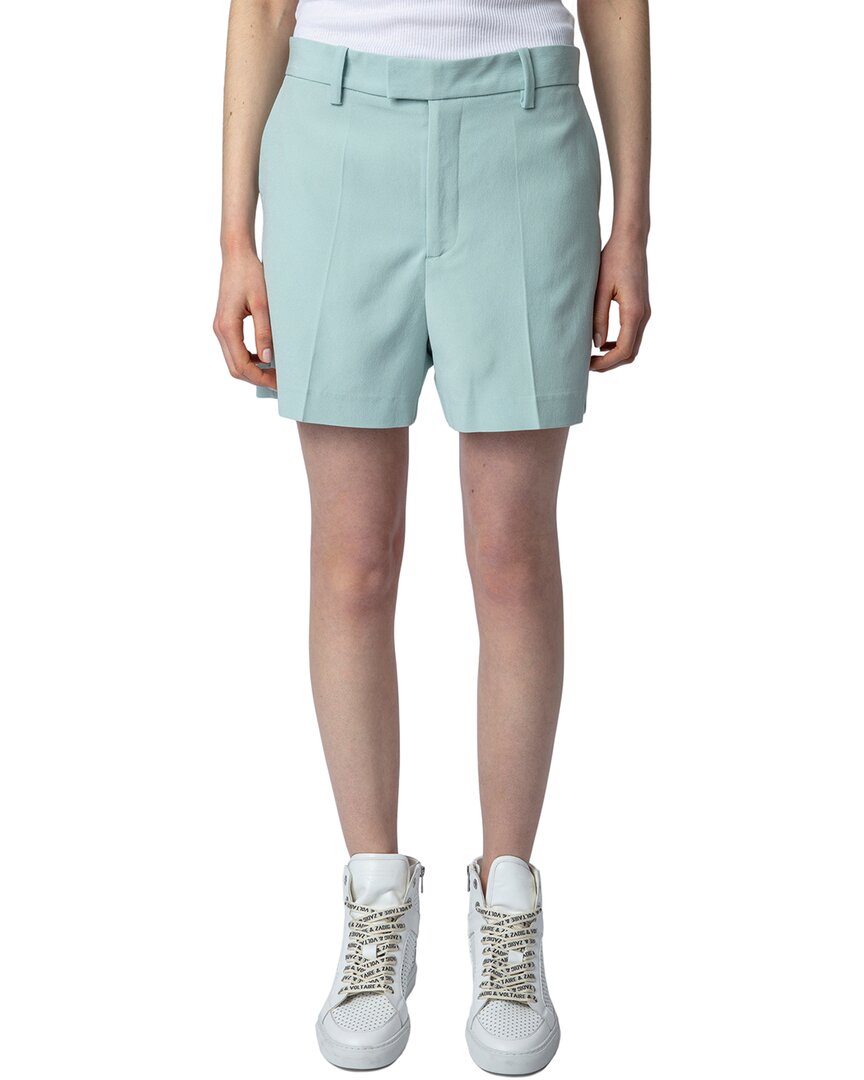 Zadig & Voltaire Please Crepe Short Celadon