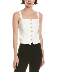 Anne Klein Vest Top White