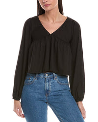 Hashttag Babydoll Top Black