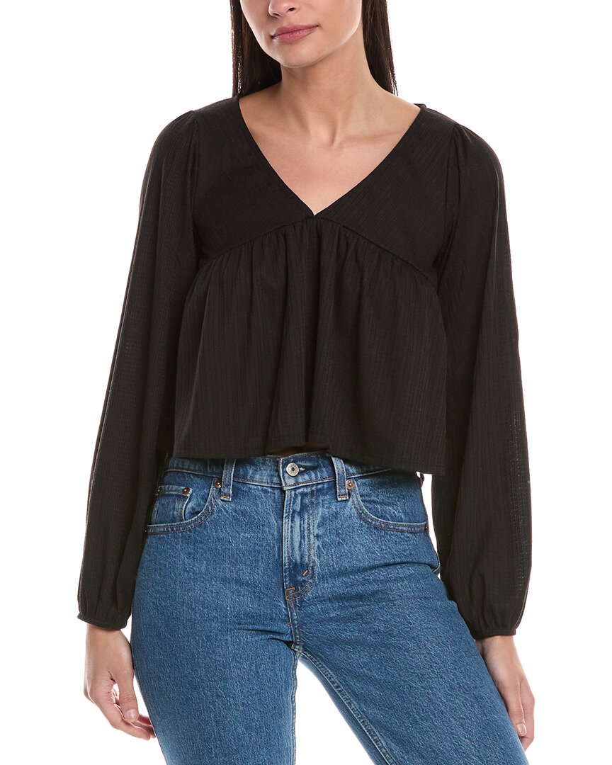 Hashttag Babydoll Top Black