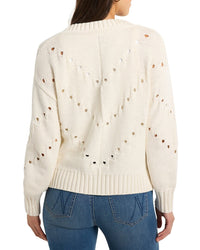 Nic + Zoe Pointelle Cord Sweater