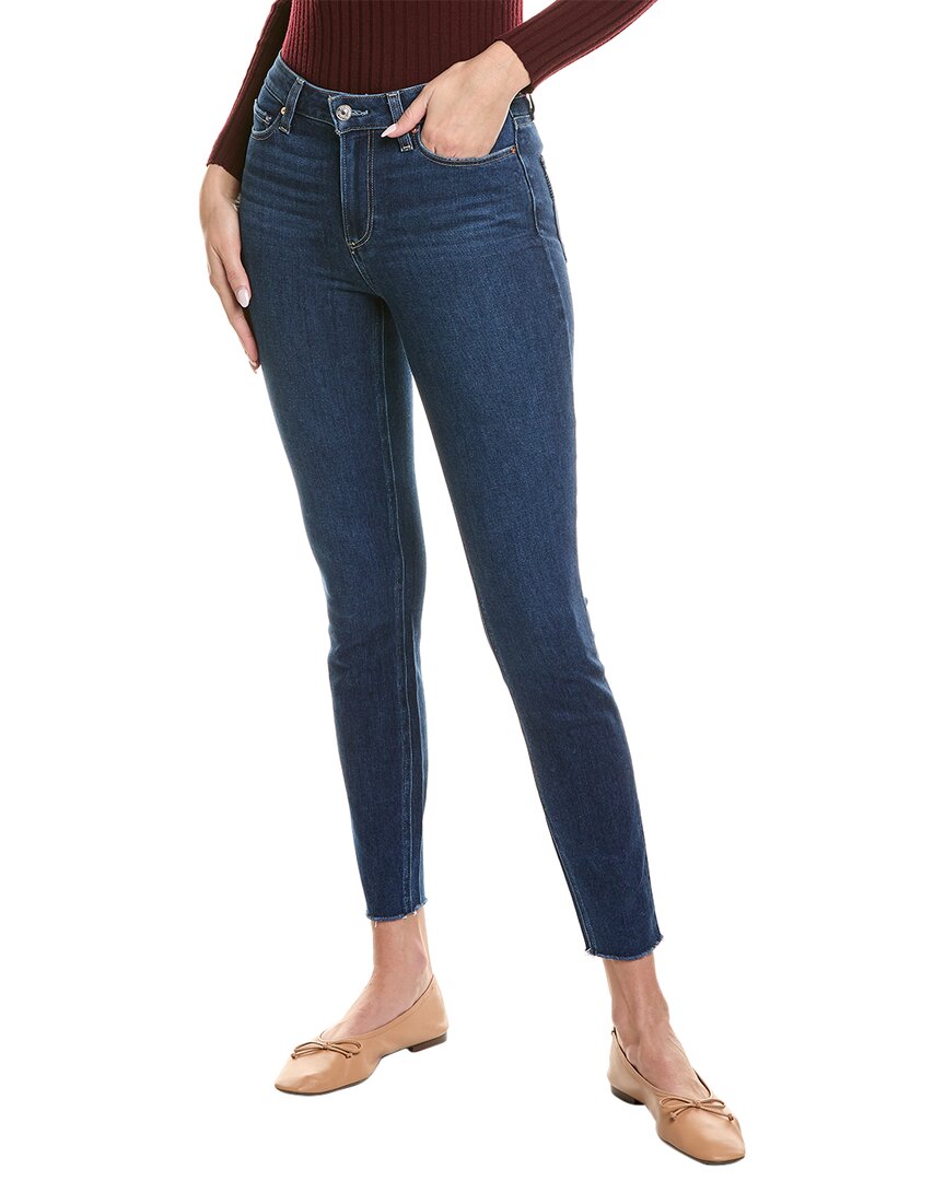 Paige Hoxton Chapel High-Rise Ankle Jean Blue 24" Waist