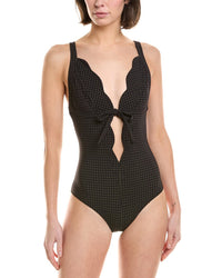 Lis Marie Fernandez Scallop Bow Maillot One-Piece Black Regular 2 (XS)