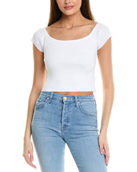 525 America Cropped Off Shoulder Rib Tank