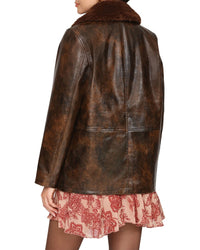 Avec Les Filles Vegan Leather Jacket