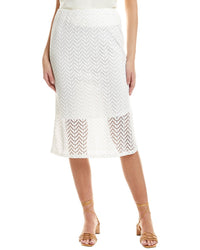 Vince Camuto Midi Skirt Beige