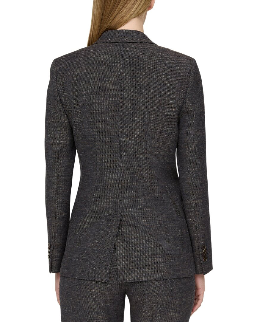 Lafayette 148 New York Lafayette 148 New York Two-Button Wool & Linen-Blend Blazer