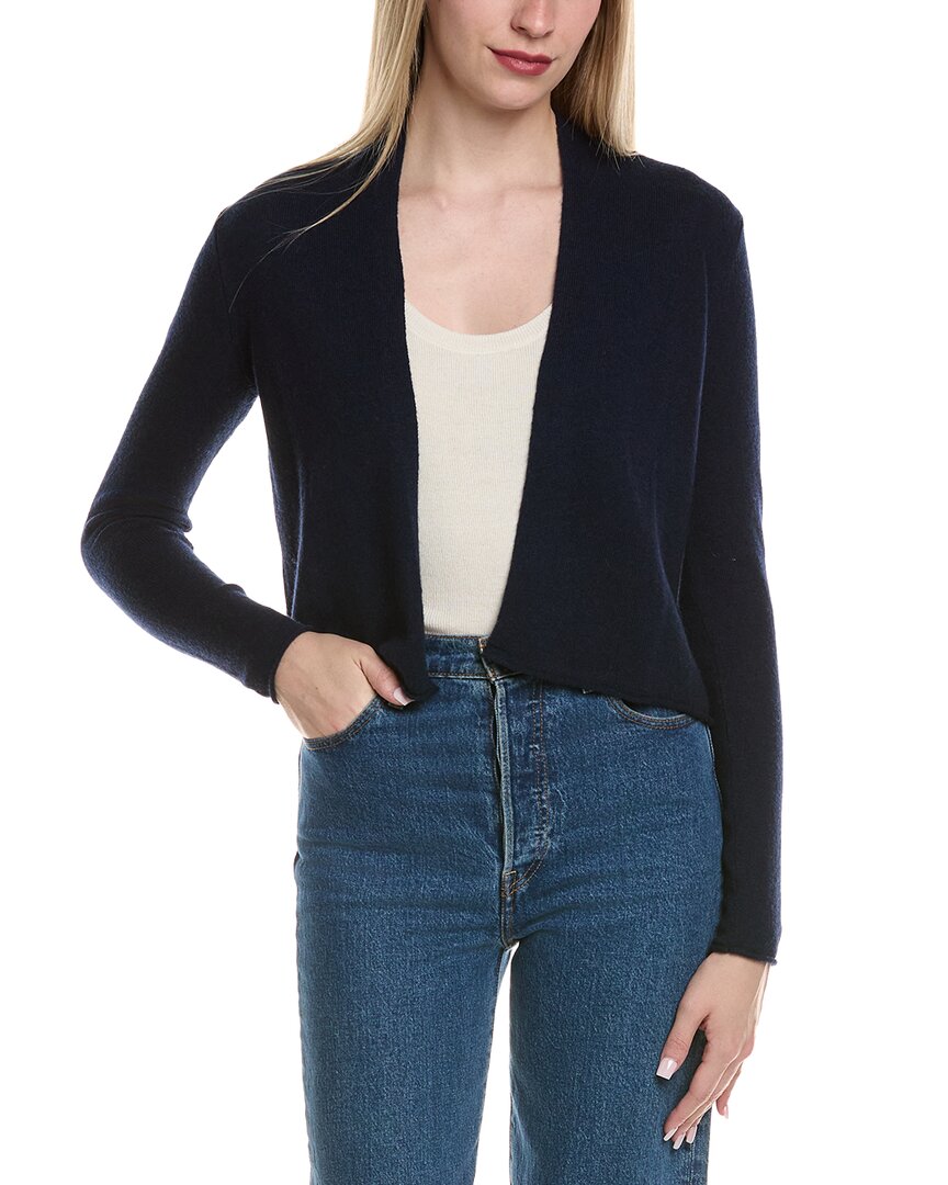 Sofiacashmere Cropped Wool & Cashmere-Blend Cardigan
