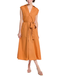 Madison Miles Midi Dress Orange