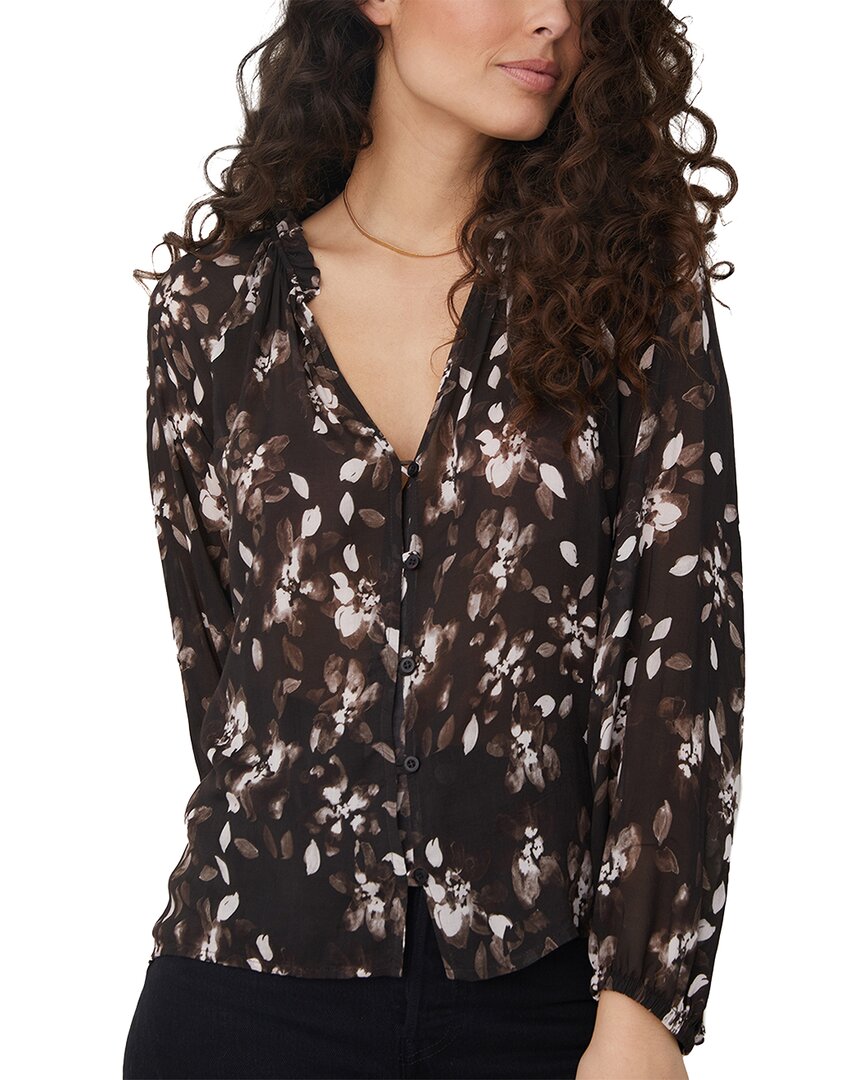 Bella Dahl Bella Dahl Raglan Ruffle Neck Blouse