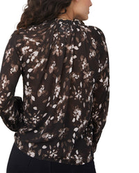 Bella Dahl Bella Dahl Raglan Ruffle Neck Blouse