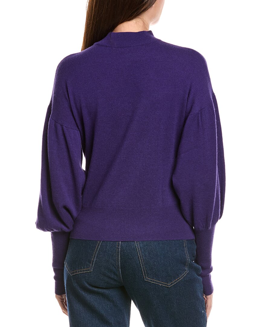 Autumn Cashmere Mock Neck Drop-Shoulder Cashmere Sweater