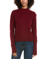 Incashmere Crop Mock Wool & Cashmere-Blend Sweater
