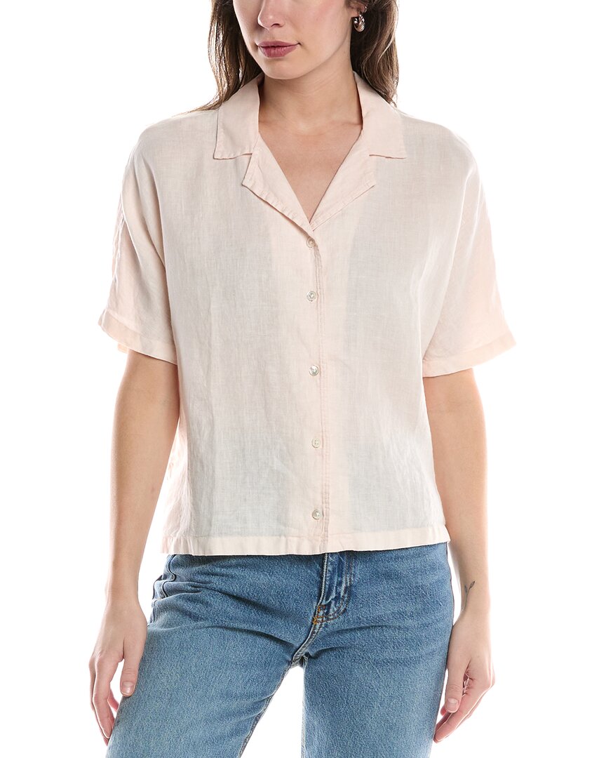 James Perse Lightweight Boxy Linen Shirt