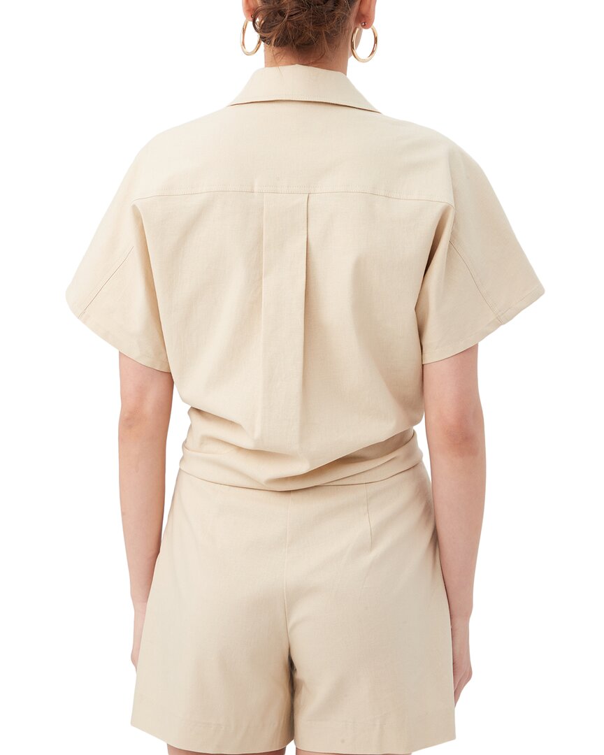 Trina Turk Vara Linen-Blend Top