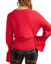 Trina Turk Chloe Ruffle Wool Pullover