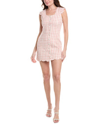 Meiven Tweed Mini Dress Pink